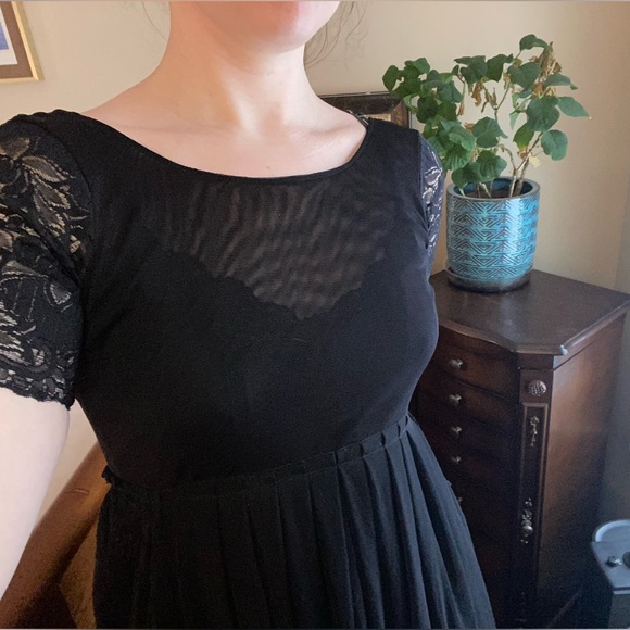 Free People Dresses & Skirts - Free People | Tiered Black Lace Dress